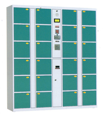机设条码存包柜与电子存包柜 郑州九润办公家具的智能存储解决方案